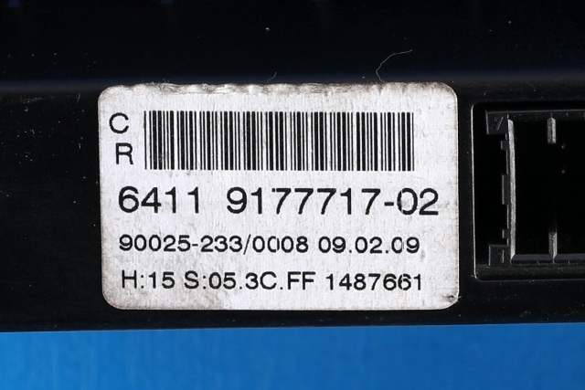 Varmeapparat betjening til BMW 5-Serie 2003-2010 (E60/E61) (E60/E61) (BMW|9 177 717|)
