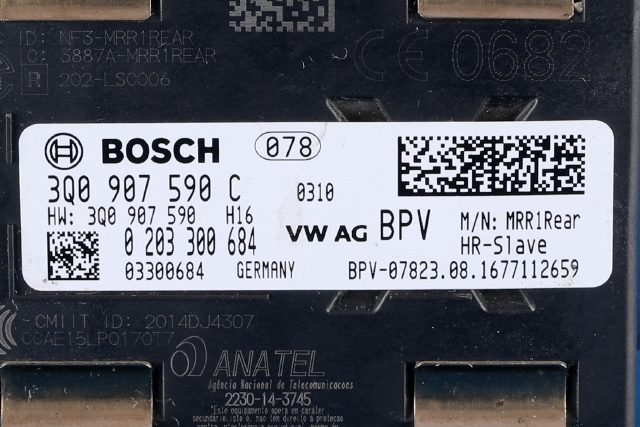 Sensor radar til VW Passat 2015-2019 (Fase 1) (B8) (B8) (BOSCH|0 203 300 684|3Q0 907 590 C|)
