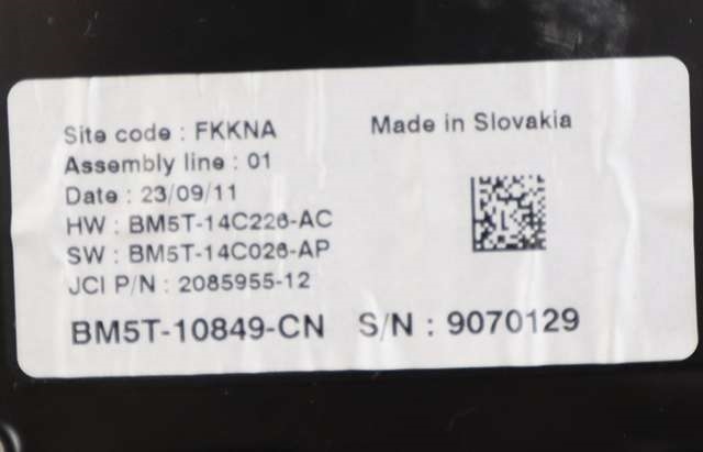 Instrumentpanel til Ford Focus 2011-2014 (Type III, Fase 1)  (FORD|BM5T-10849-CN|)