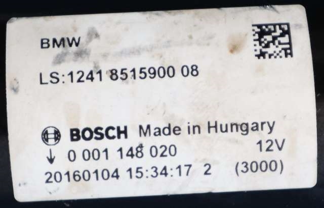 Starter diesel til BMW X5 2013-2018 (F15) (F15) (BOSCH|0 001 148 020|12.41-8 515 900|)