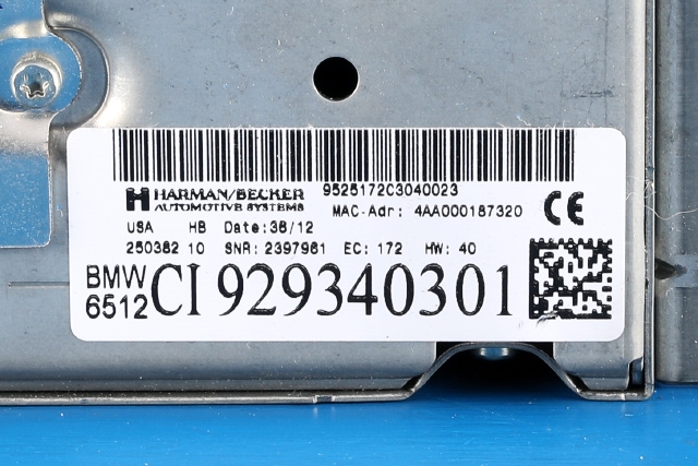 Bilstereo navigasjon spiller til BMW X3 2010-2017 (F25) (F25) (BMW|65.12-9 293 403|)