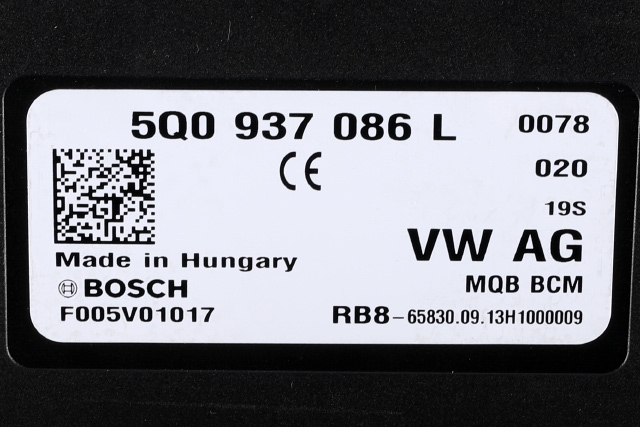 Styreenhet comfort (BCM) til VW Golf VII 2012-2017 (Fase 1)  (VAG|5Q0 937 086 L|)