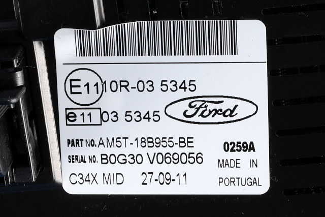 Instrument kjørecomputer til Ford Focus 2011-2014 (Type III, Fase 1)  (FORD|AM5T-18B955-BE|)