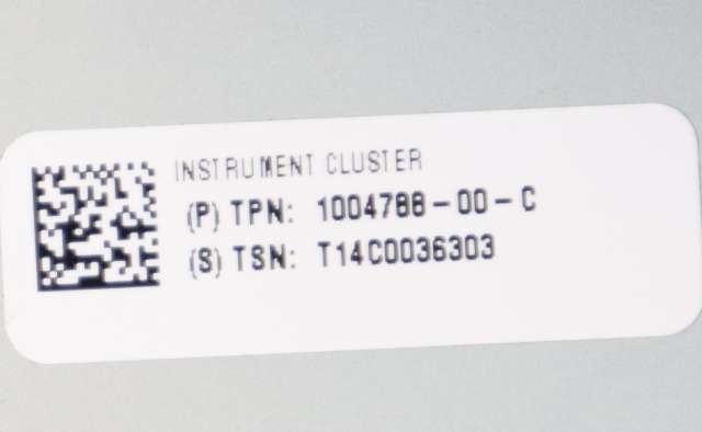 Instrumentpanel til Tesla Model S 2013-2016 (Fase 1) (TESLA|1004788-00-C|)
