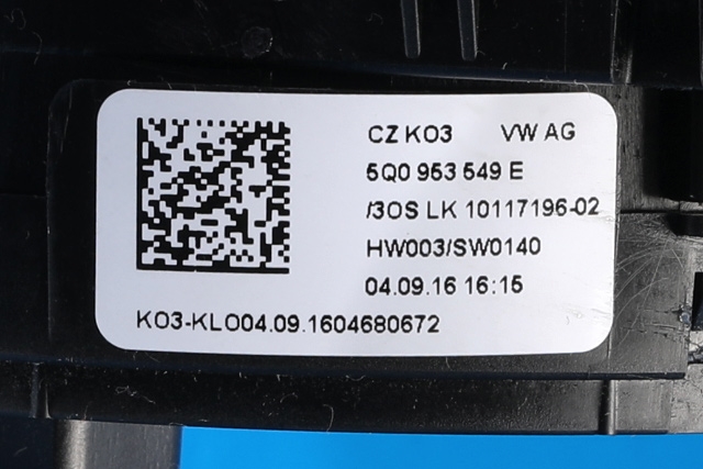 Bryter combi til VW e-Golf 2014-2017 (Fase 1) (VAG|5Q0 953 507 HL|)