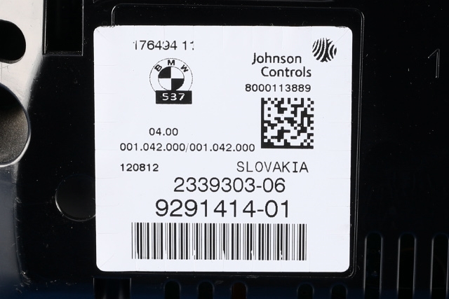 Instrumentpanel til BMW X3 2010-2017 (F25) (F25) (JOHNSON|2339303-06|9 291 414|)