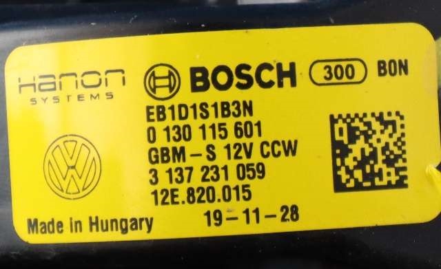 Varmeapparat motor til Seat Mii electric 2019-->>  (VAG|12E 820 015|)