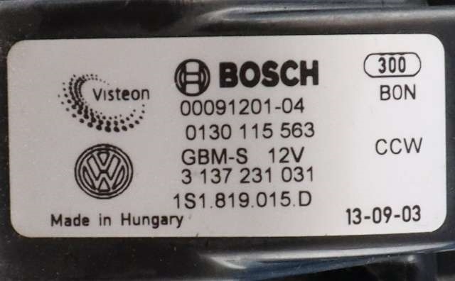 Varmeapparat motor til VW Up 2012-2019  (VAG|1S1 819 015 D|)