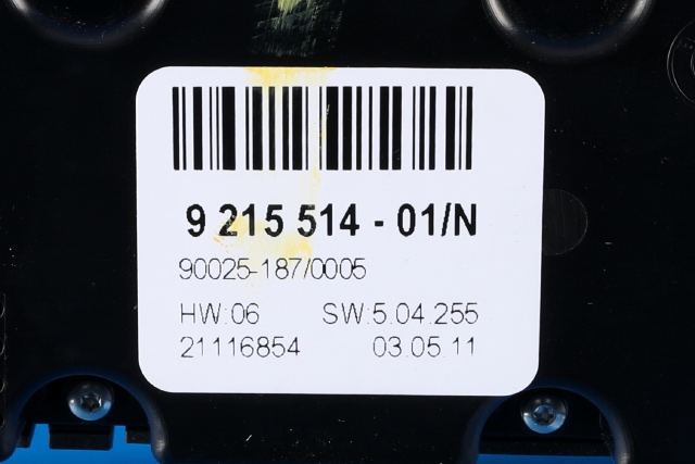 Varmeapparat betjening bak til BMW X6 2008-2014 (E71/E72) (E71/E72) (BMW|9 215 514|)