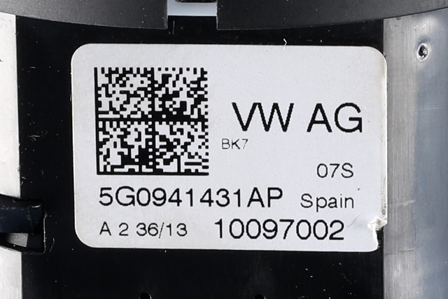 Bryter lys til VW Golf VII 2012-2017 (Fase 1) (VAG|5G0 941 431 AP|)