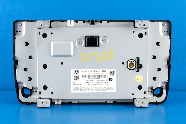 Bilstereo navigasjon betjeningspanel til VW Golf VII 2012-2017 (Fase 1) (VAG|5G0 919 605 D|)