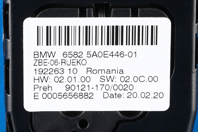 Bilstereo navigasjon betjeningspanel til BMW X1 2015-2022 (F48) (F48) (BMW|65.82-5 A0E 446|)