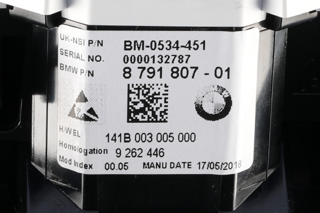 Instrumentpanel til BMW i3 2013-2022  (BMW|8 791 807|)