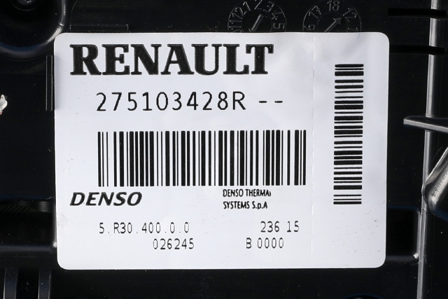 Varmeapparat betjening til Mercedes Citan 2012-2021 (W415) (W415) (RENAULT|2751 03428R|)