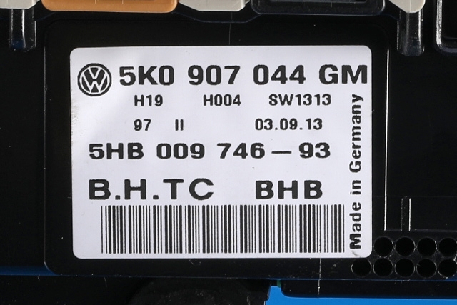 Varmeapparat betjening til VW Tiguan 2011-2016 (Type I, Fase 2) (HELLA|5HB 009 746-93|5K0 907 044 GM|)