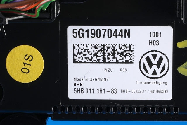 Varmeapparat betjening til VW Golf VII 2012-2017 (Fase 1)  (VAG|5G1 907 044 N|)