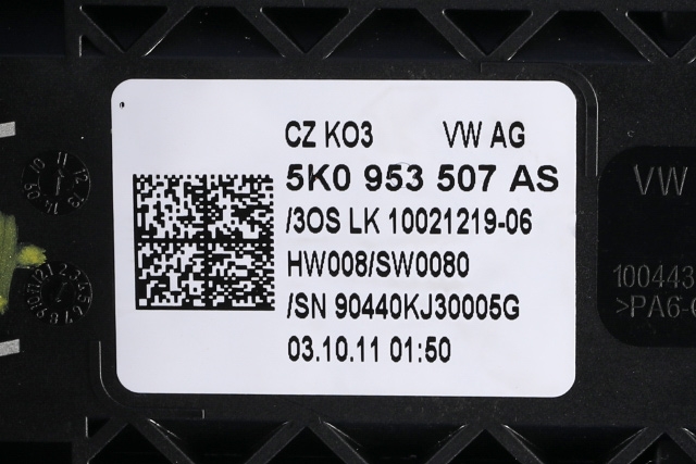 Bryter combi til VW Golf VI 2008-2012 (VAG|5K0 953 507 AS|)