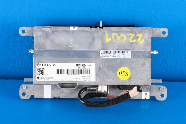 Bilstereo navigasjon skjerm til Audi A4 2007-2014 (Type IV) (B8) (B8) (VAG|8T0 919 604|)