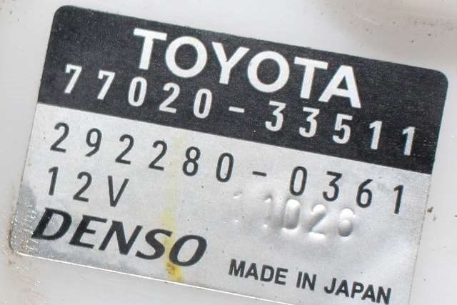 Bensinpumpe elektrisk til Toyota Camry 2019-->>  (DENSO|292280-0361|77020-33511|)