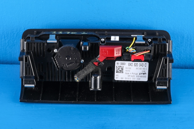 Varmeapparat betjening til Audi A1 2010-2014 (Type I, Fase 1)  (VAG|8X0 820 043 C|)