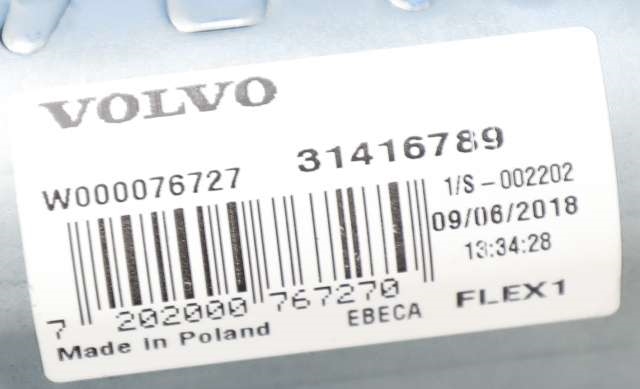 Viskermotor bakrute til Volvo XC60 2017-->> (Type II) (VOLVO|31416789|)