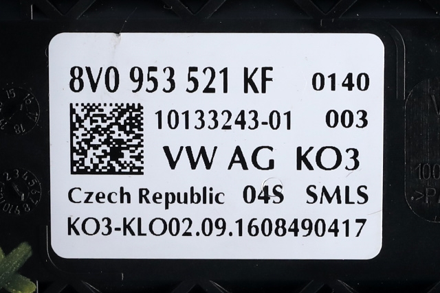 Bryter combi til Audi A3 2016-2020 (Type III, Fase 2)  (VAG|8V0 953 521 KF|)