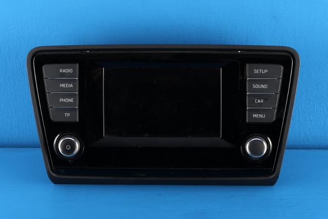 Bilstereo betjeningspanel til Škoda Octavia, 2013-2016 (Type III, Fase 1)  (VAG|5E0 919 605)