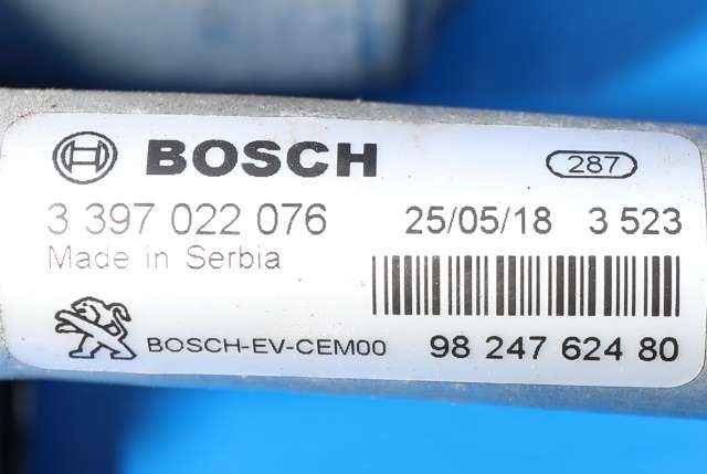 Viskermotor frontrute komplett m/overføring til Peugeot 5008 2017-->> (Type II)  (PEUGEOT|98 247624 80|)