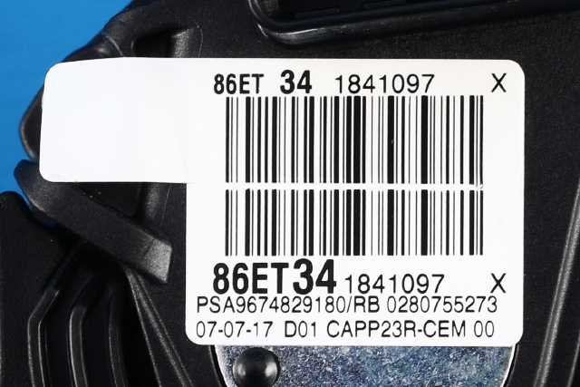Pedal gass til Peugeot 308 2013-2021 (Type II)  (BOSCH|0 280 755 273|96 748291 80|)