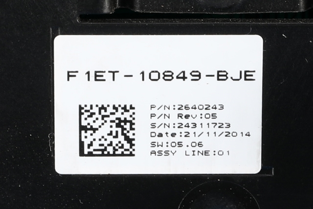 Instrumentpanel til Ford Focus 2014-2018 (Type III, Fase 2)  (FORD|F1ET-10849-BJE|)