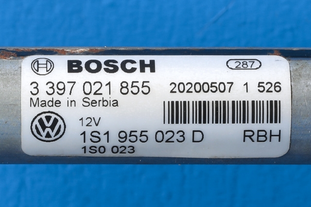 Viskermotor frontrute komplett m/overføring til Seat Mii electric 2019-->> (VAG|6R1 955 119 A|0 390 241 566|)