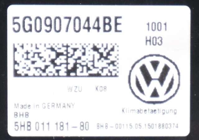 Varmeapparat betjening til VW Golf VII 2012-2017 (Fase 1)  (VAG|5G0 907 044 BE|)