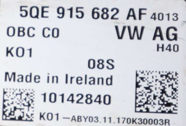 Batterilader (OBC - On Board Charger) til VW Golf VII 2017-2020 (Fase 2) (VAG|5QE 915 682 AF|)