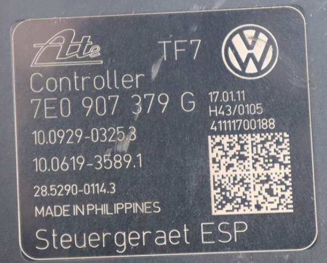 ABS sentral til VW Transporter / Caravelle 2009-2015 (Fase 2) (T5) (T5) (VAG|7E0 614 517 C|7E0 907 379 G|)