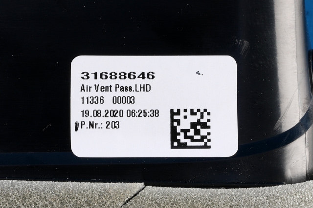 Dashbord friskluftdyse høyre til Polestar 2 2020-->> (VOLVO|31688646|)