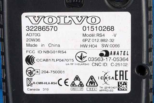 Sensor radar til Polestar 2 2020-->> (VOLVO|32286570|)