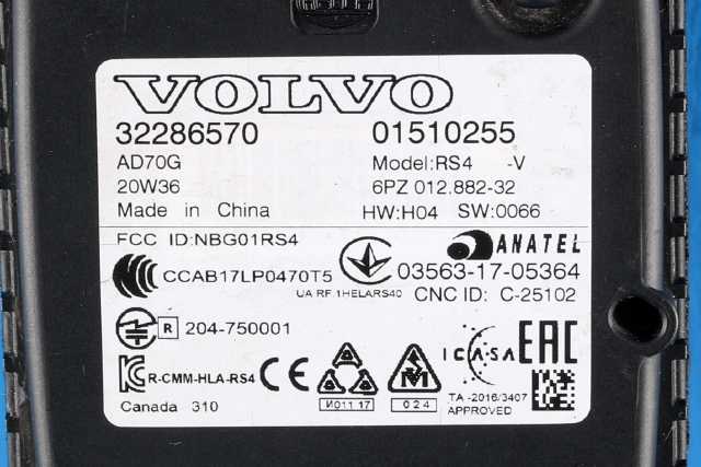 Sensor radar til Polestar 2 2020-->> (VOLVO|32286570|)