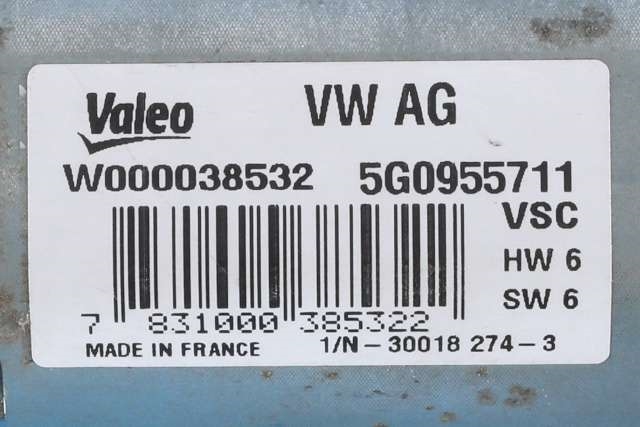 Viskermotor bakrute til VW Golf VII 2012-2017 (Fase 1)  (VAG|5G0 955 711|)