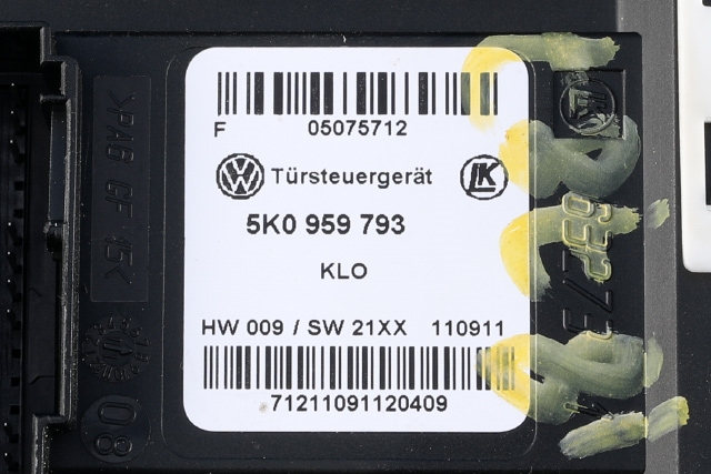 Ruteheis, kun motor, venstre foran til VW Golf VI 2008-2012  (VAG|5K0 959 701 H|)