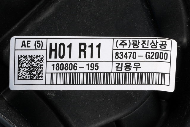 Ruteheis venstre bak til Hyundai Ioniq Electric 2016-2019 (Fase 1) (HYUNDAI|83450-G2000|)