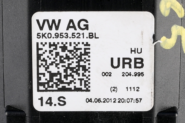 Bryter combi til Škoda Octavia 2009-2013 (Type II, Fase 2)  (VAG|5K0 953 521 BL|)