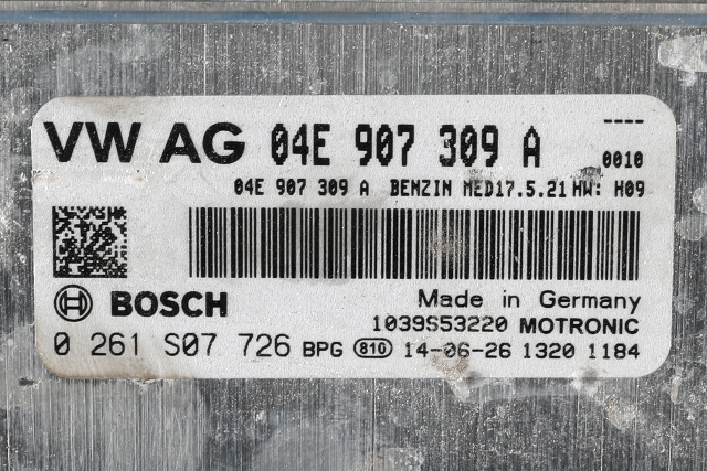 Styreenhet motor til VW Golf VII 2012-2017 (Fase 1)  (BOSCH|0 261 S07 726|04E 907 309 A|)