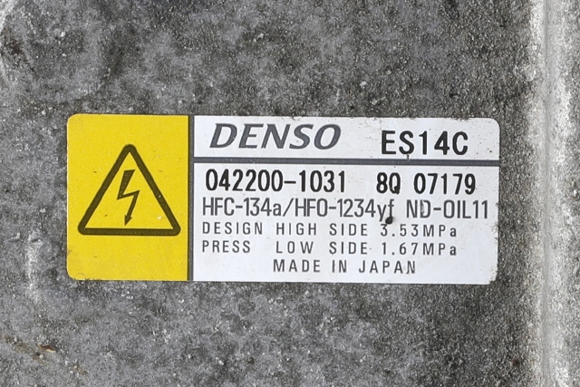 Aircondition kompressor hybrid til Toyota Auris 2013-2015 (Type II, Fase 1)  (DENSO|042200-1031|)