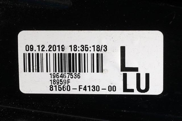 Baklykt venstre ytre til Toyota C-HR 2016-->>  (TOYOTA|81560-F4130|)