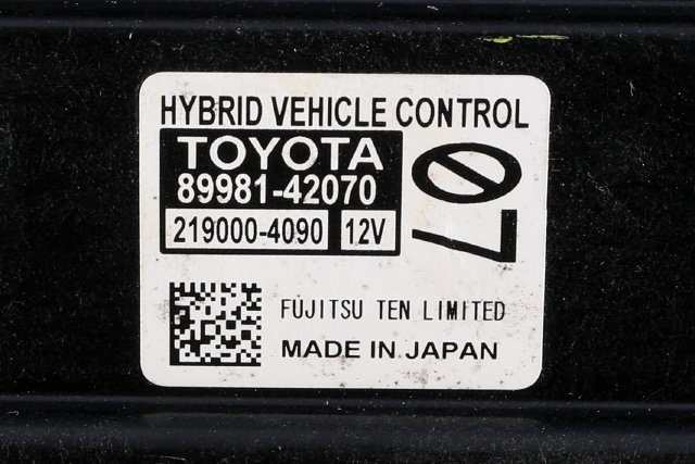 Styreenhet diverse til Toyota RAV4 2016-2019 (Type IV, Fase 2) (TOYOTA|89981-42070|)