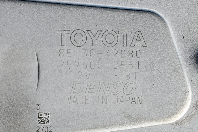 Viskermotor bakrute til Toyota RAV4 2016-2019 (Type IV, Fase 2)  (DENSO|259600-2561|85130-42080|)