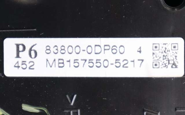 Instrumentpanel til Toyota Yaris 2012-2014 (Type III, Fase 1)  (DENSO|157550-5217|83800-0DP60|)