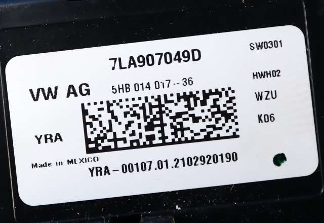 Varmeapparat betjening til VW Transporter / Caravelle 2019-->> (T6.1) (T6.1) (VAG|7LA 907 049 D|)