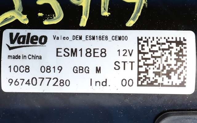 Starter til Peugeot 5008 2017-->> (Type II)  (VALEO|ESM18E8|96 740772 80|)