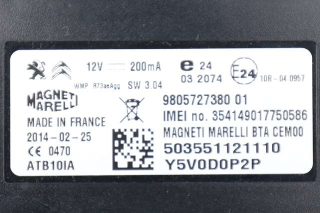 Styreenhet bluetooth til Citroën DS5 2012-2017  (CITROEN|98 057273 80|)
